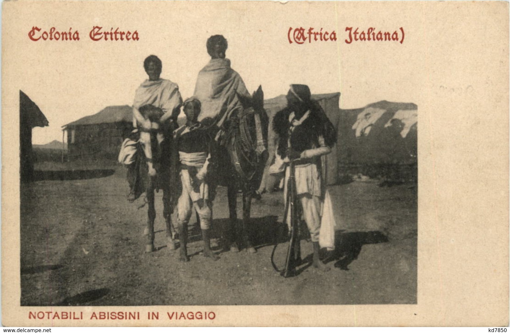 Eritrea - Notabili Abissini In Viaggio - Eritrea