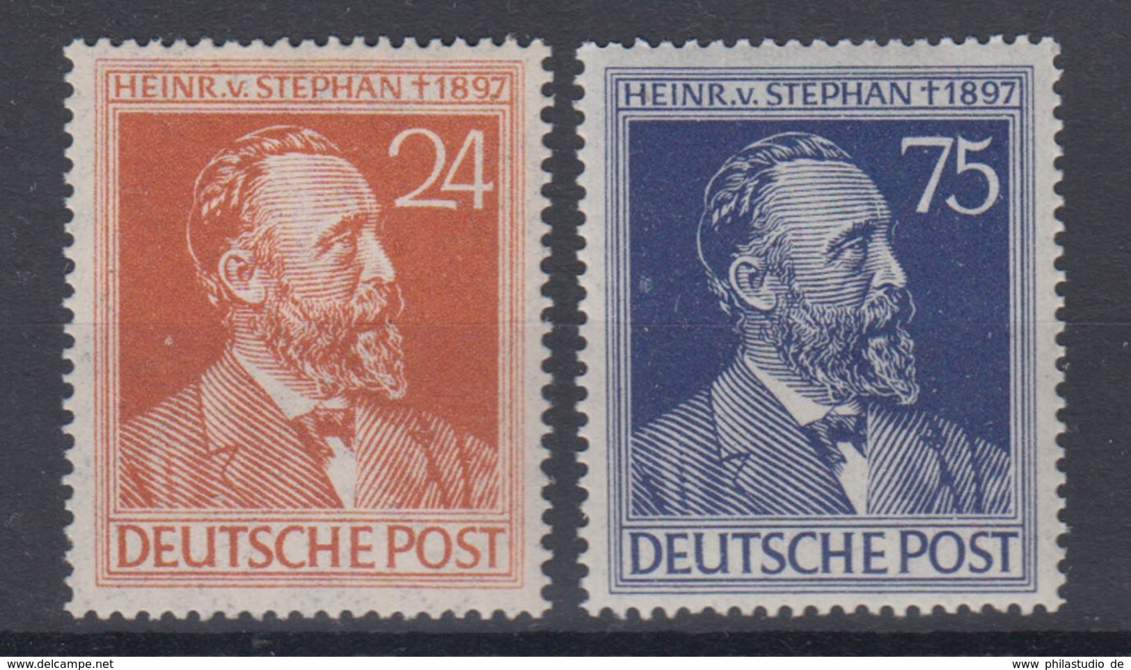 Gemeinschaftsausgabe Mi.Nr. 963-964 Heinrich Von Stephan 24 Pf + 75 Pf ** - Other & Unclassified