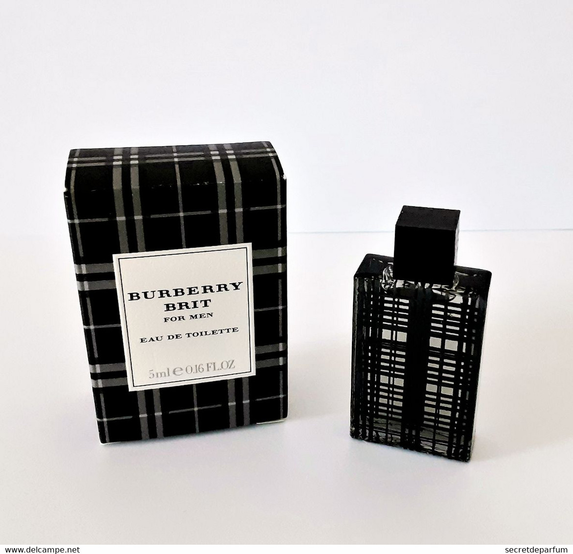 Miniatures De Parfum BURBERRY BRIT  FOR MEN  EDT   5 Ml + Boite - Miniatures Hommes (avec Boite)