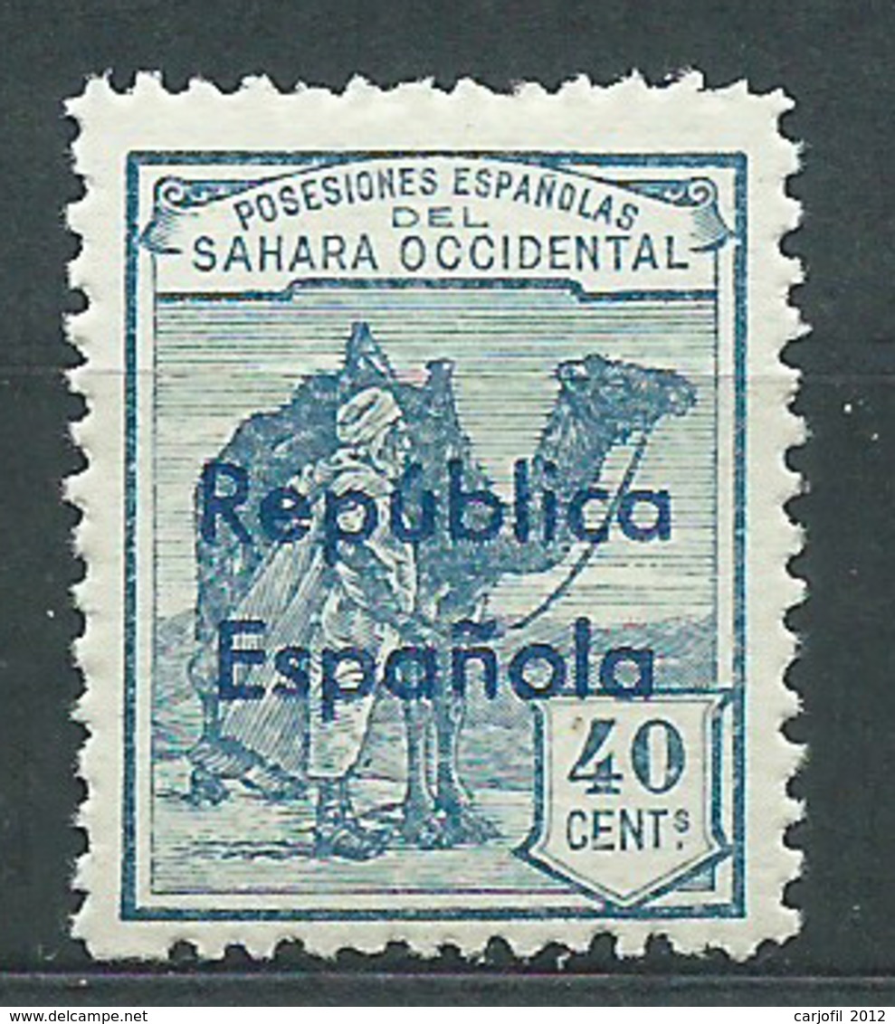 Sahara Variedades 1932 Edifil 42Bhcc ** Mnh  Cabmio De Color En La Sobrecarga - Spanish Sahara