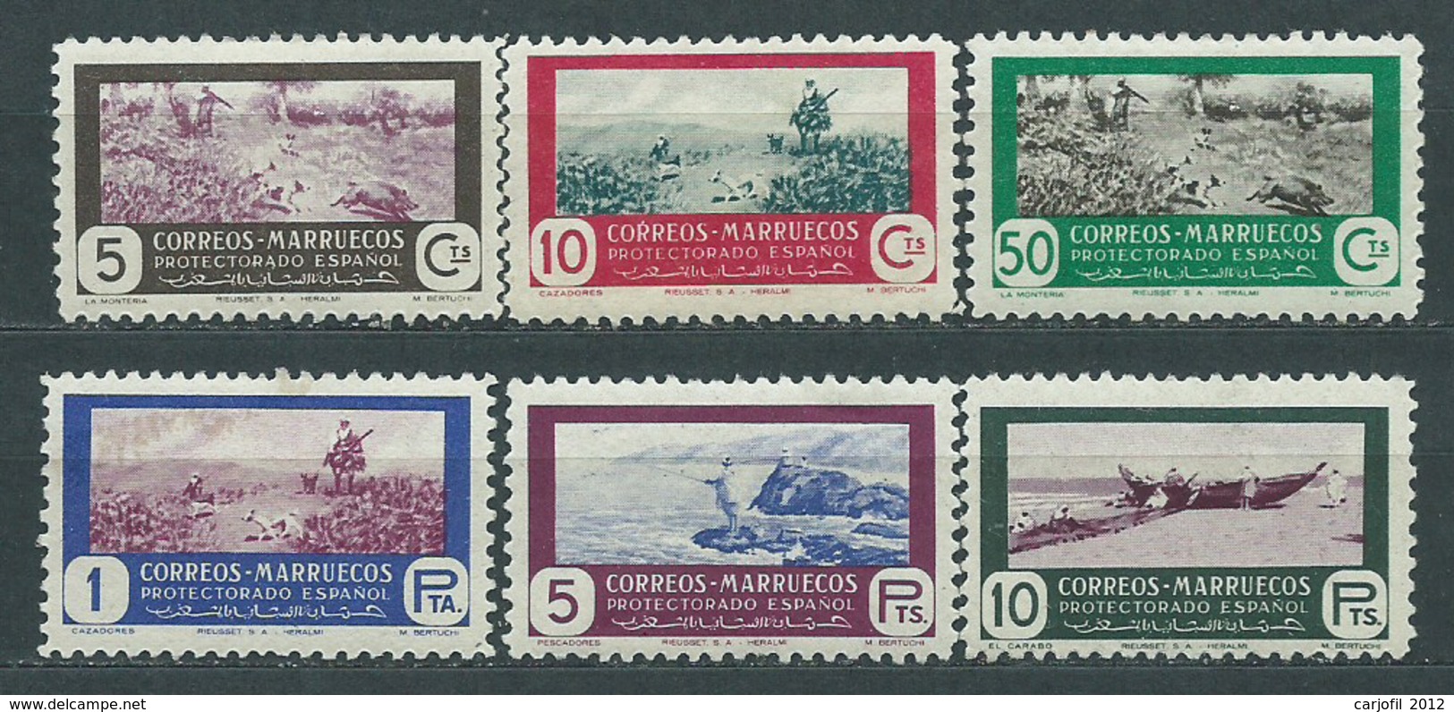 Marruecos Correo 1951 Edifil 330/35 * Mh - Spanish Morocco