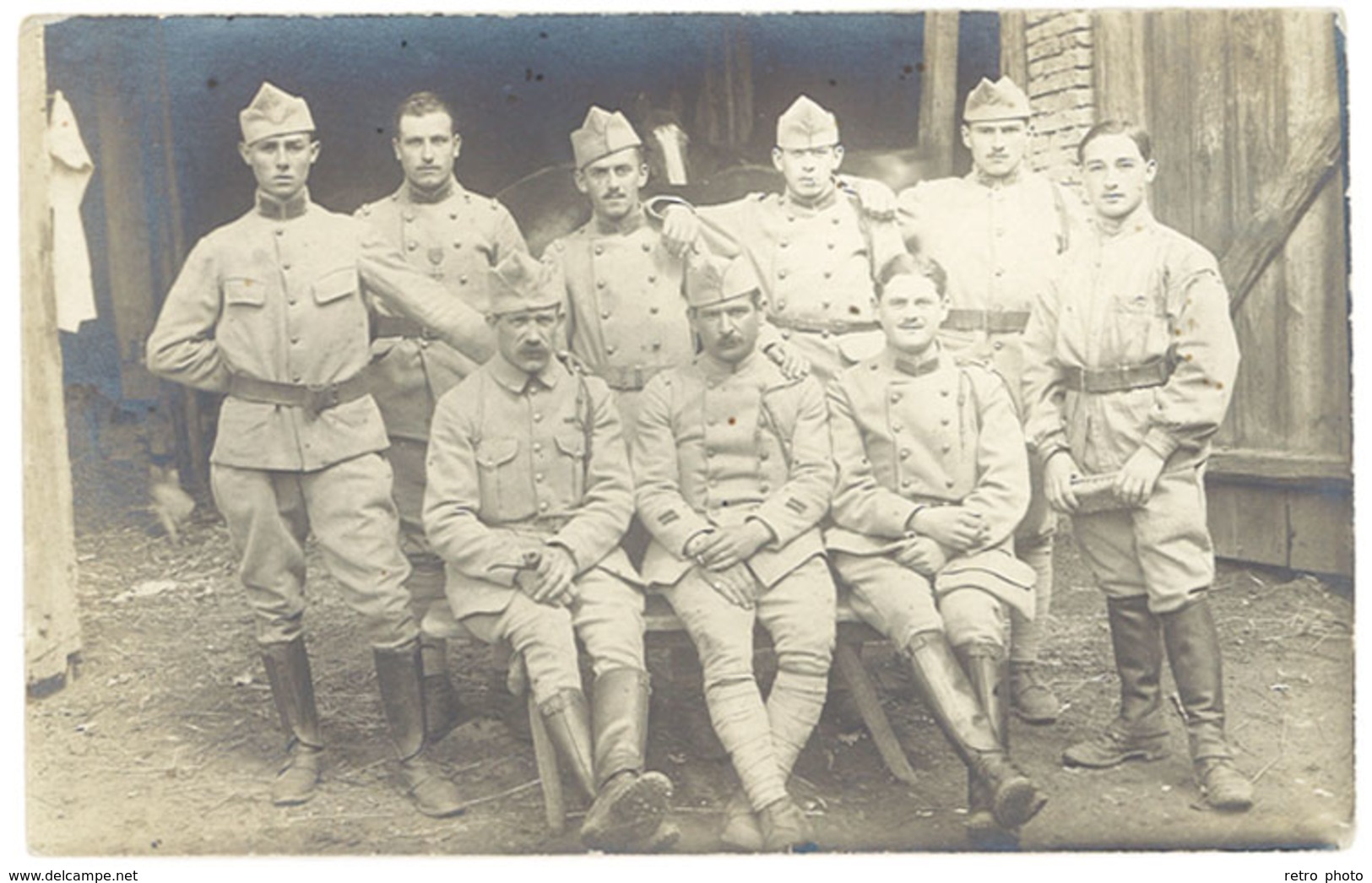 Cpa Carte-photo Militaire , Soldats, écrite De Cherbourg - Characters