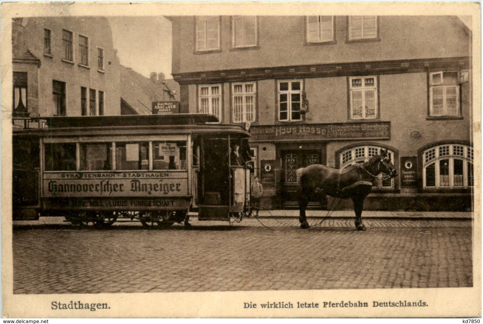 Sadthagen - Pferdebahn - Strassenbahn - Stadthagen