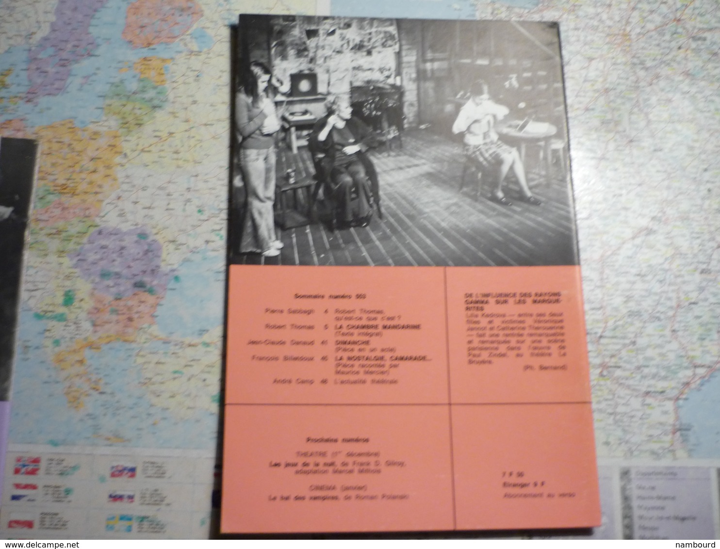 L'avant-scène Théâtre lot de 63 numéros consécutifs du N°501 (1-er Septembre 1972) au N°563 (1-er Mai 1975)