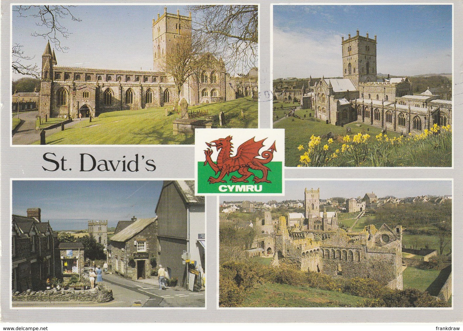 Postcard - St. David's - Cymru Four Views  Card No..c9779  Posted But Date Stamp Unread Able Very Good - Unclassified