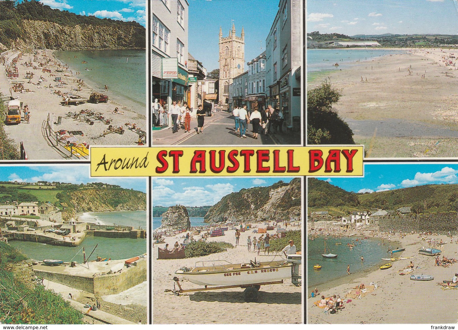 Postcard - Around St. Austell  Bay Six Views  Card No.2460807 Posted  22nd July 02 Very Good - Unclassified