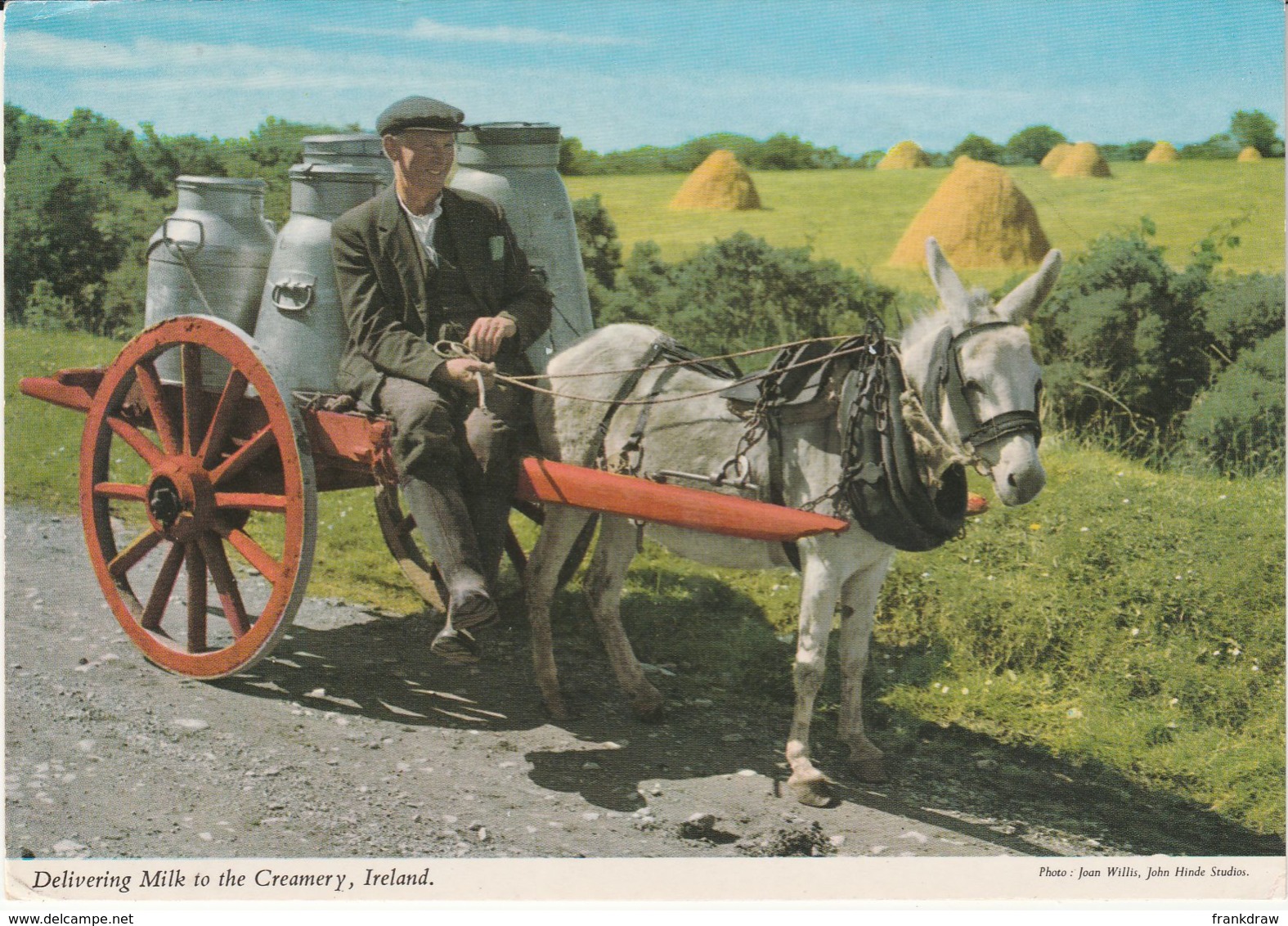 Postcard - Delivering Milk To The Creamery, Ireland Card No.217 Posted But Date Obscured Very Good - Sin Clasificación