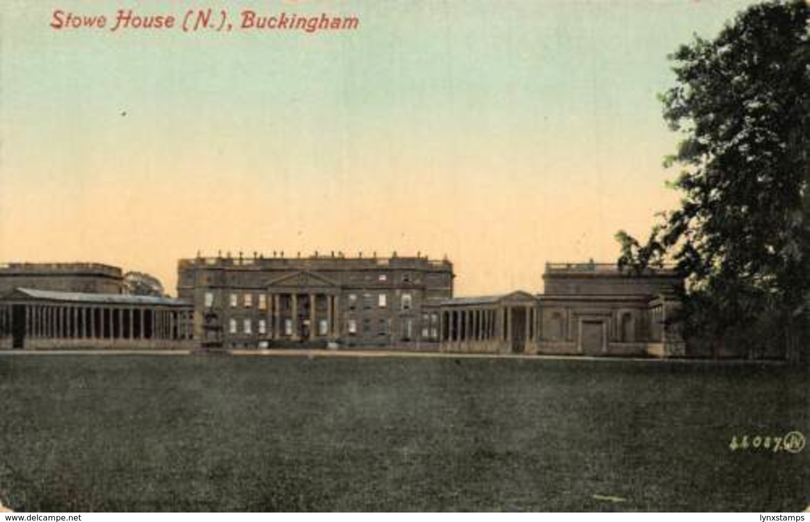 Buckingham Stowe House N Postcard - Buckinghamshire