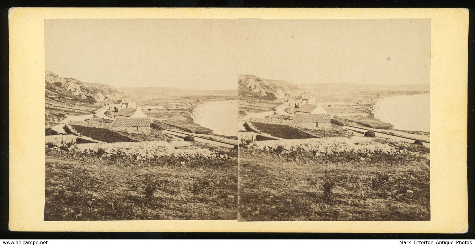 Stereoview -  L'Etac, Guernsey, Channel Islands - Stereoscopi