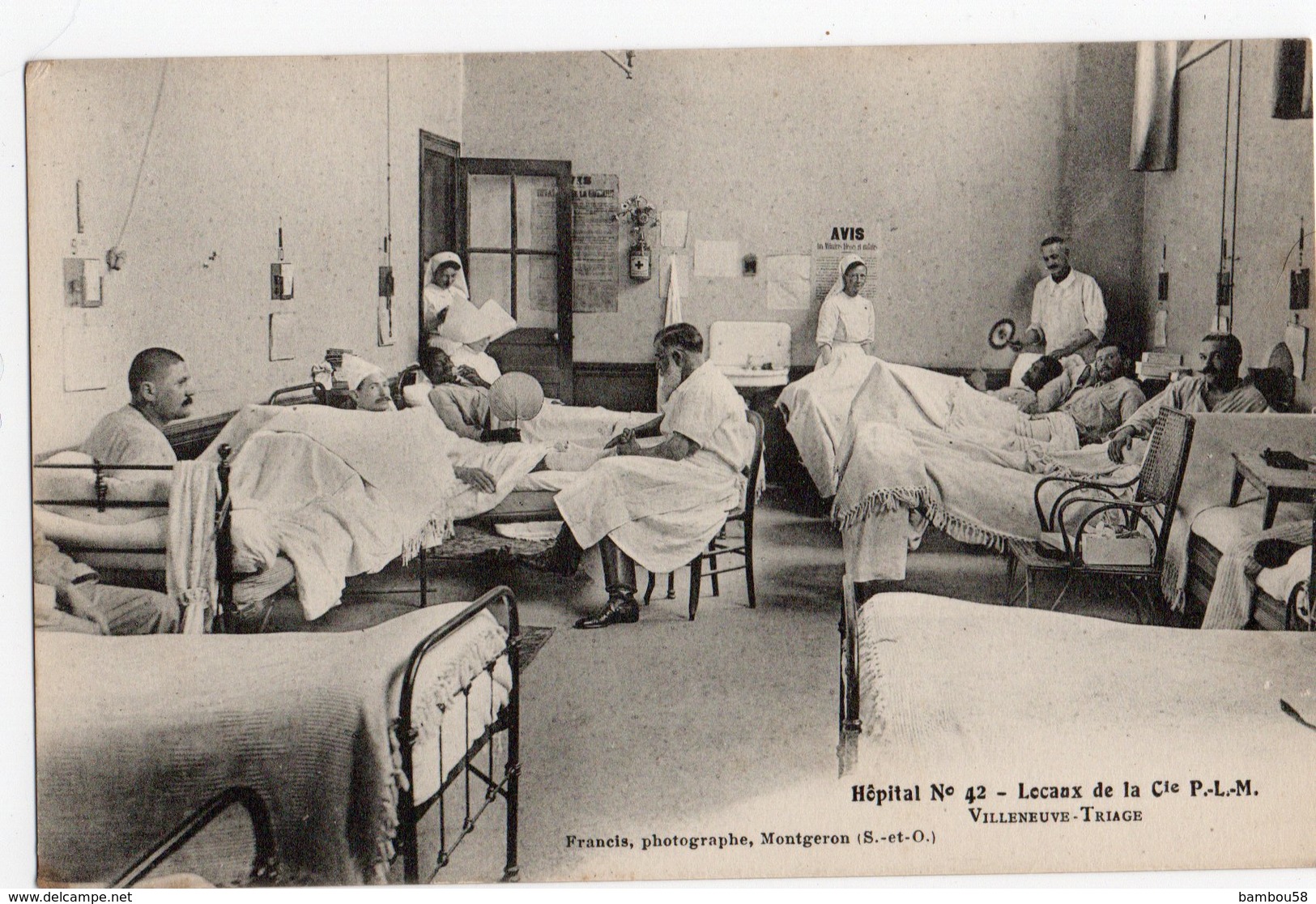 HOPITAL 42 * LOCAUX De La Cie P.L.M. * VILLENEUVE-TRIAGE * Montgeron (Seine & OIse) Photog. Francis - Santé