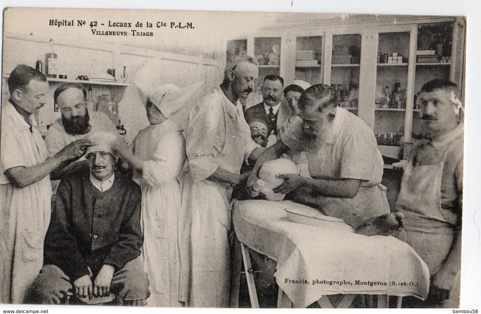 HOPITAL 42 * LOCAUX De La Cie P.L.M. * VILLENEUVE-TRIAGE * Montgeron (Seine & OIse) Photog. Francis * CHIRURGIE - Santé