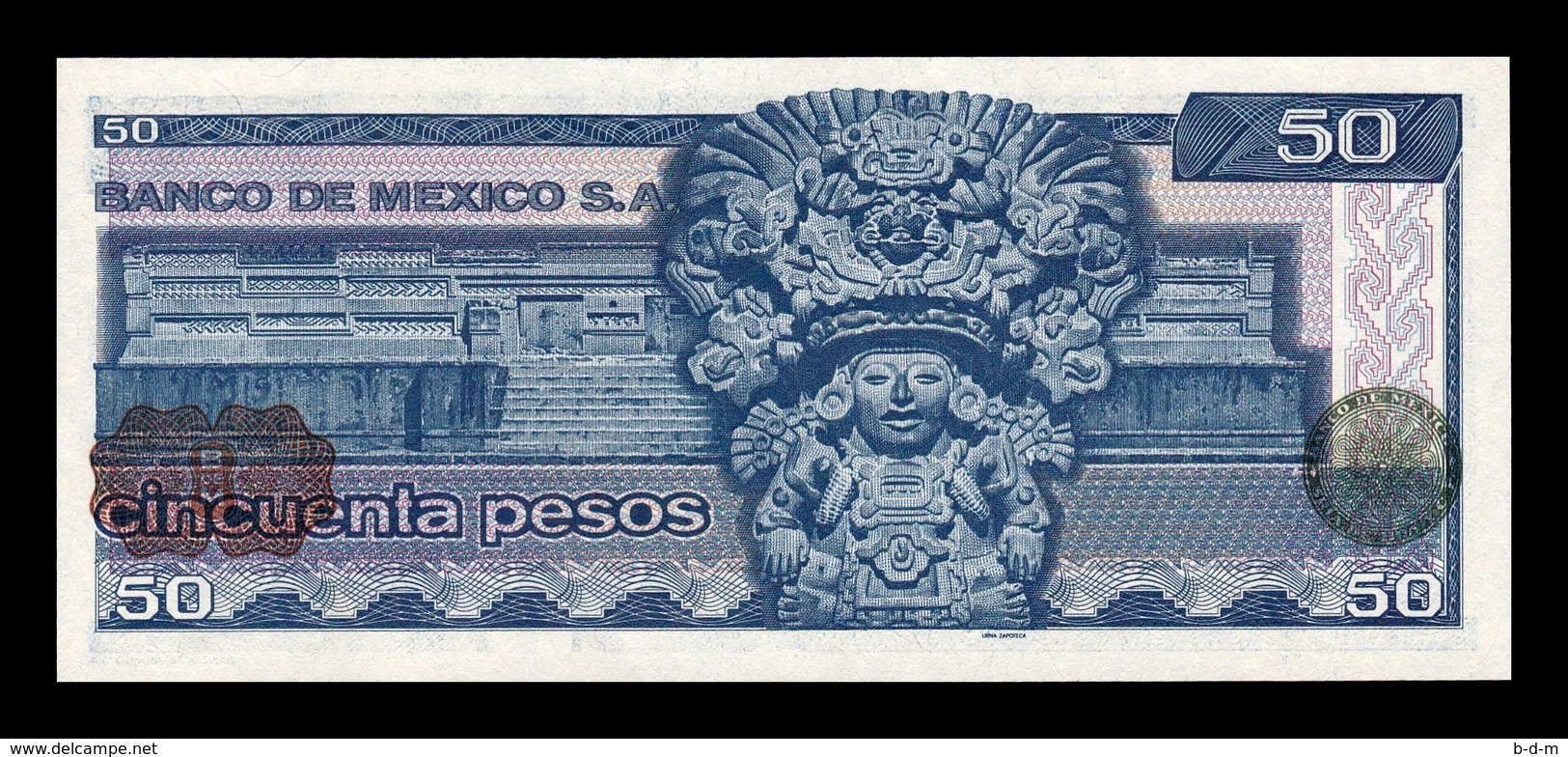 México 50 Pesos 1981 Pick 73 Serie LH SC UNC - México