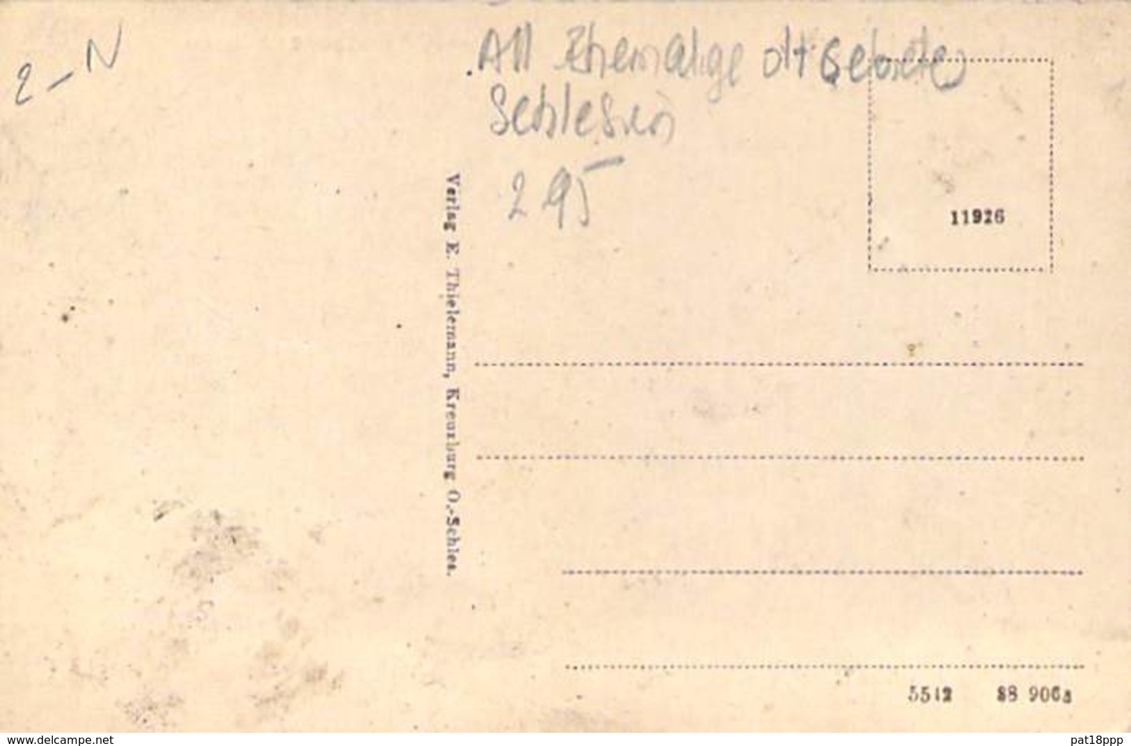 DEUTSCHLAND Allemagne ( Ehemalige Dt. Gebiete - Schlesien ) KREUZBURG Pitschener Strasse - CPA Mignonette 11.8 X 7.8 Cm - Schlesien