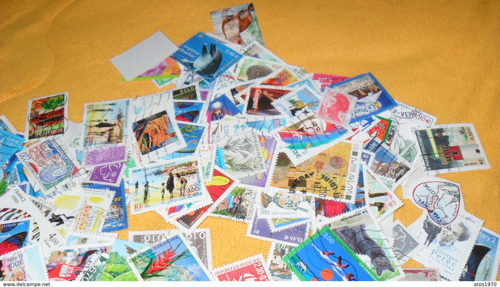 PLUS DE 500 TIMBRES MODERNES OBLITERES FRANCE...LA PLUPART EN EURO... - Vrac (max 999 Timbres)