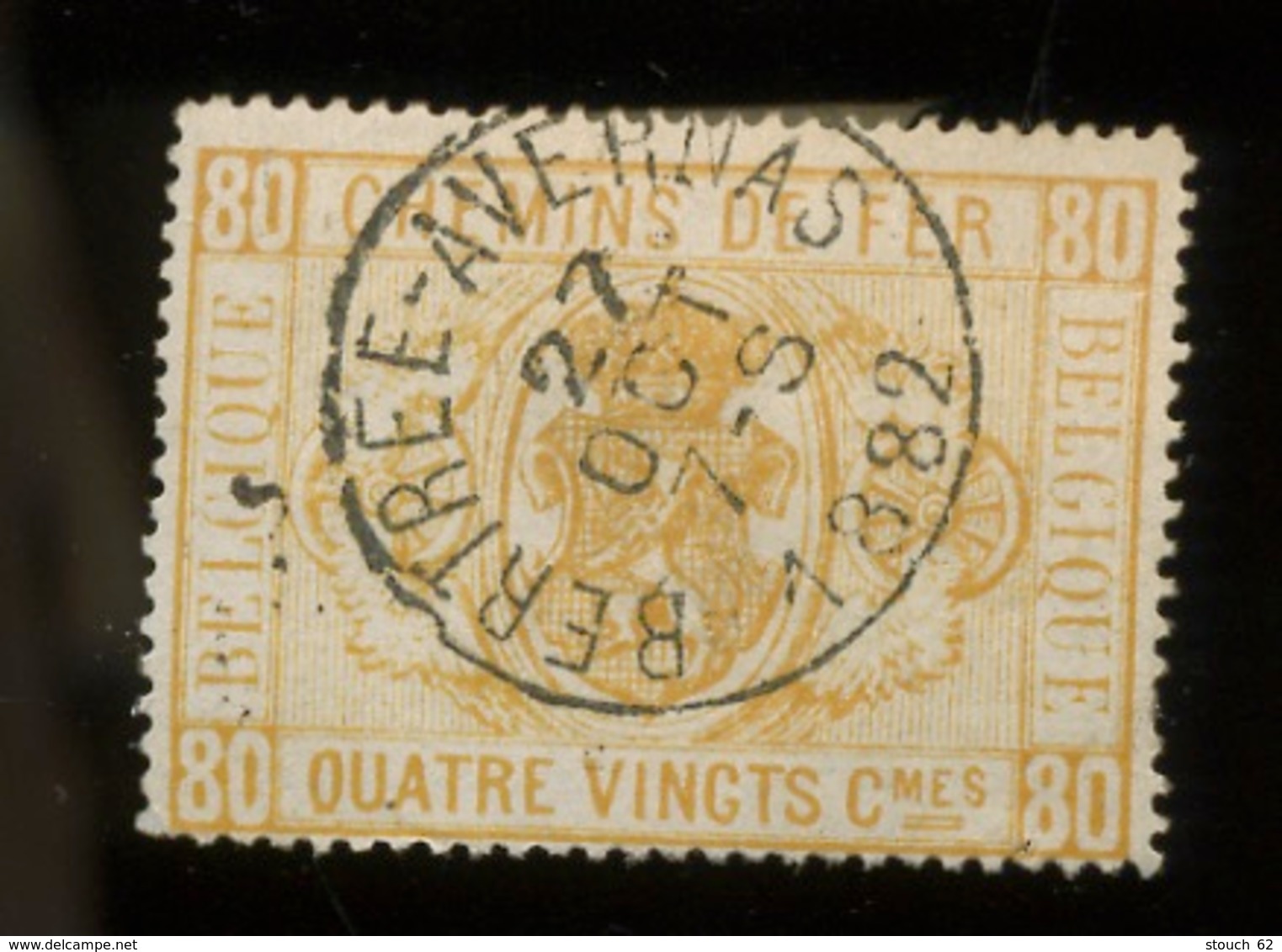 5  80c Orange  Ø 1882    BERTREE AVERNAS  Cote  175,- Euros - Gebraucht