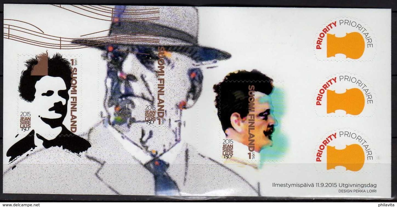 2015 Finland - 150 Years Of Borth Of Jean Sibelius, Finish Composer - Full Booklet Of 3 S.adhesive - MNH** MI 2386-2389 - Musik