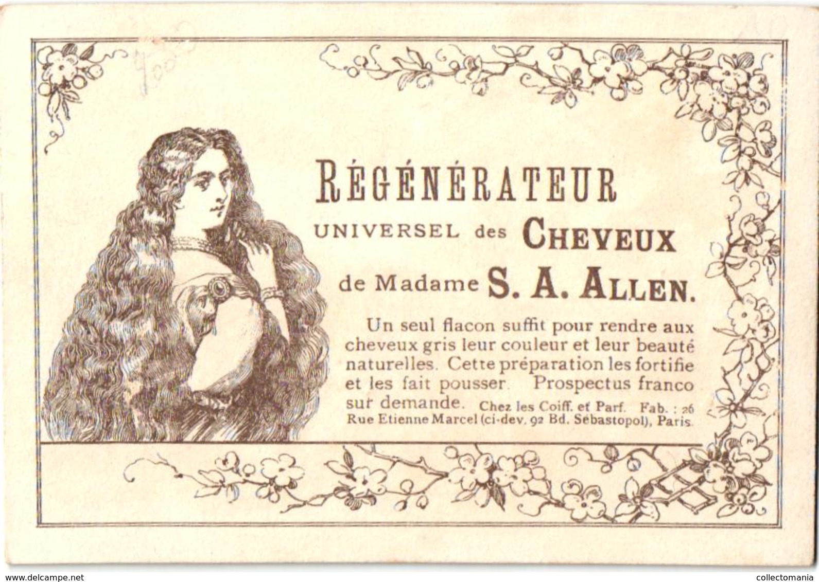 8 Cards Cheveux Hair Madame Allen Régénateur Universel Lithography  pré 1900  Illustr.Champenois