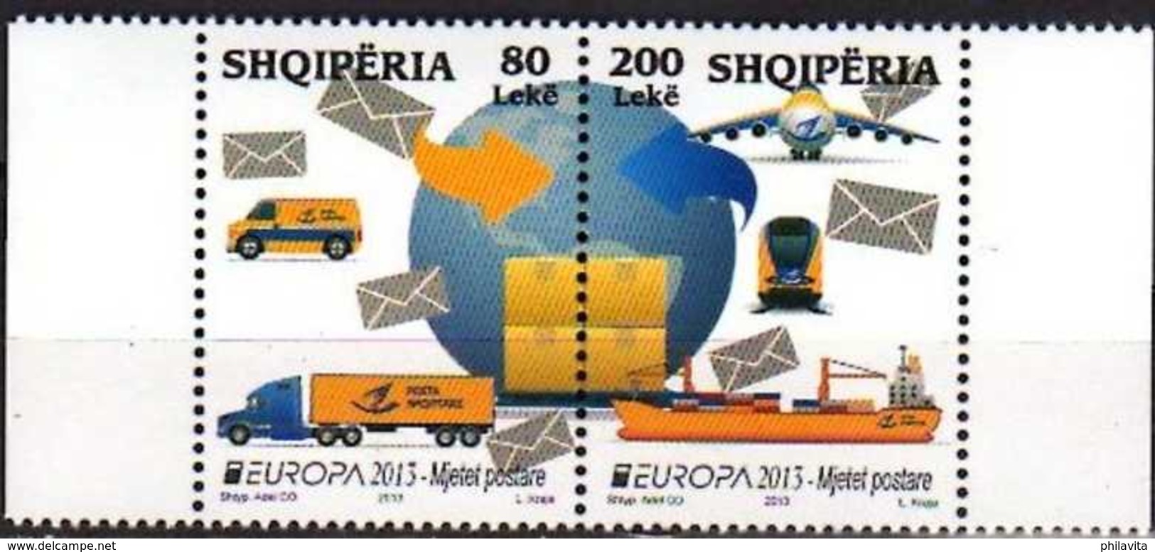 2013 Albania - Europa CEPT Postal Transport - 2v Set Setenant MNH** MI 3427-3428 - 2013