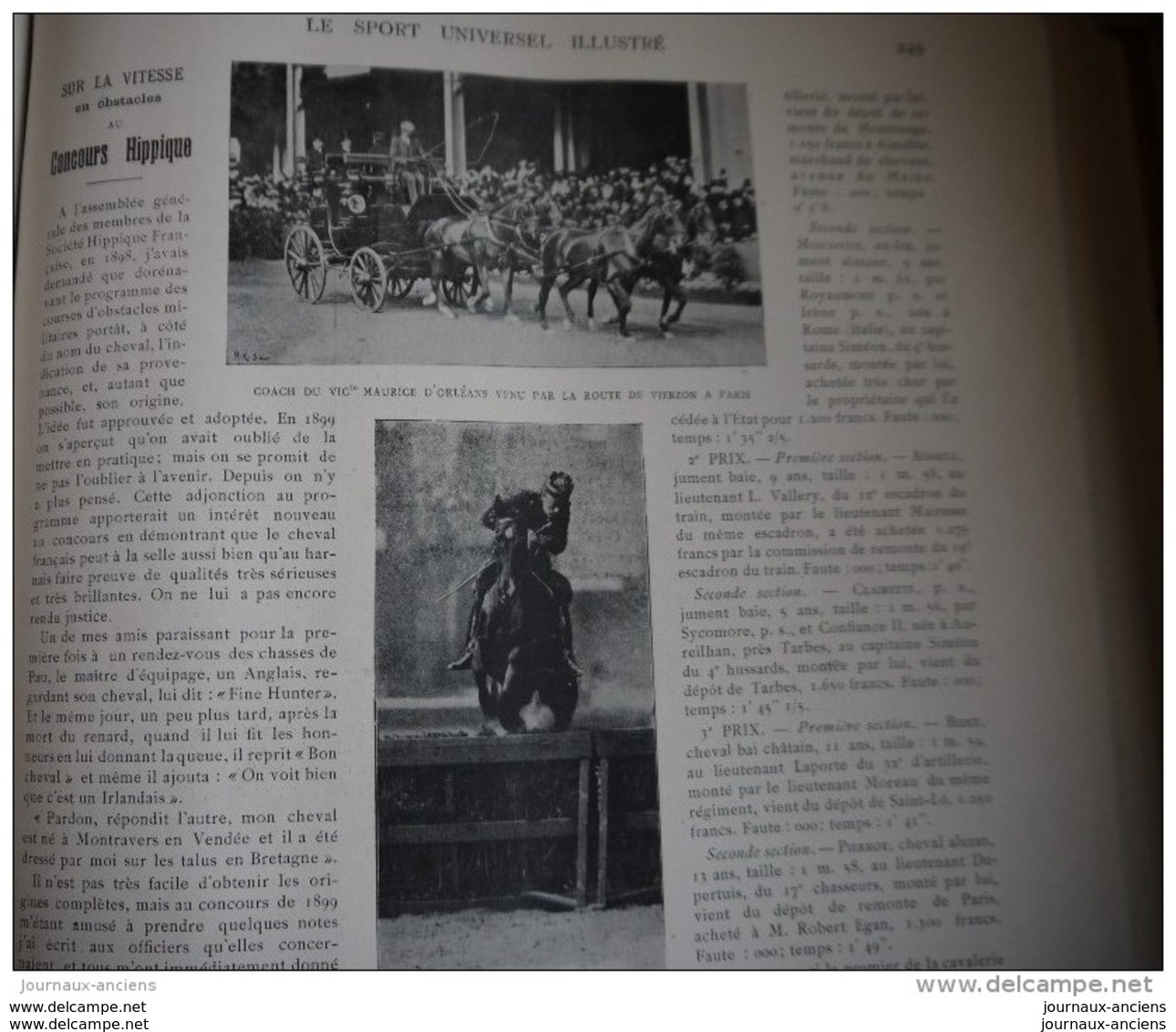 1902 CONCOURS CENTRALE HIPPIQUE GRAND PALAIS - CHEVAL D&acute;ARMES - FIELD TRIALS DU CLUB FRANCAIS GRIFFON A POIL DUR - Riviste - Ante 1900