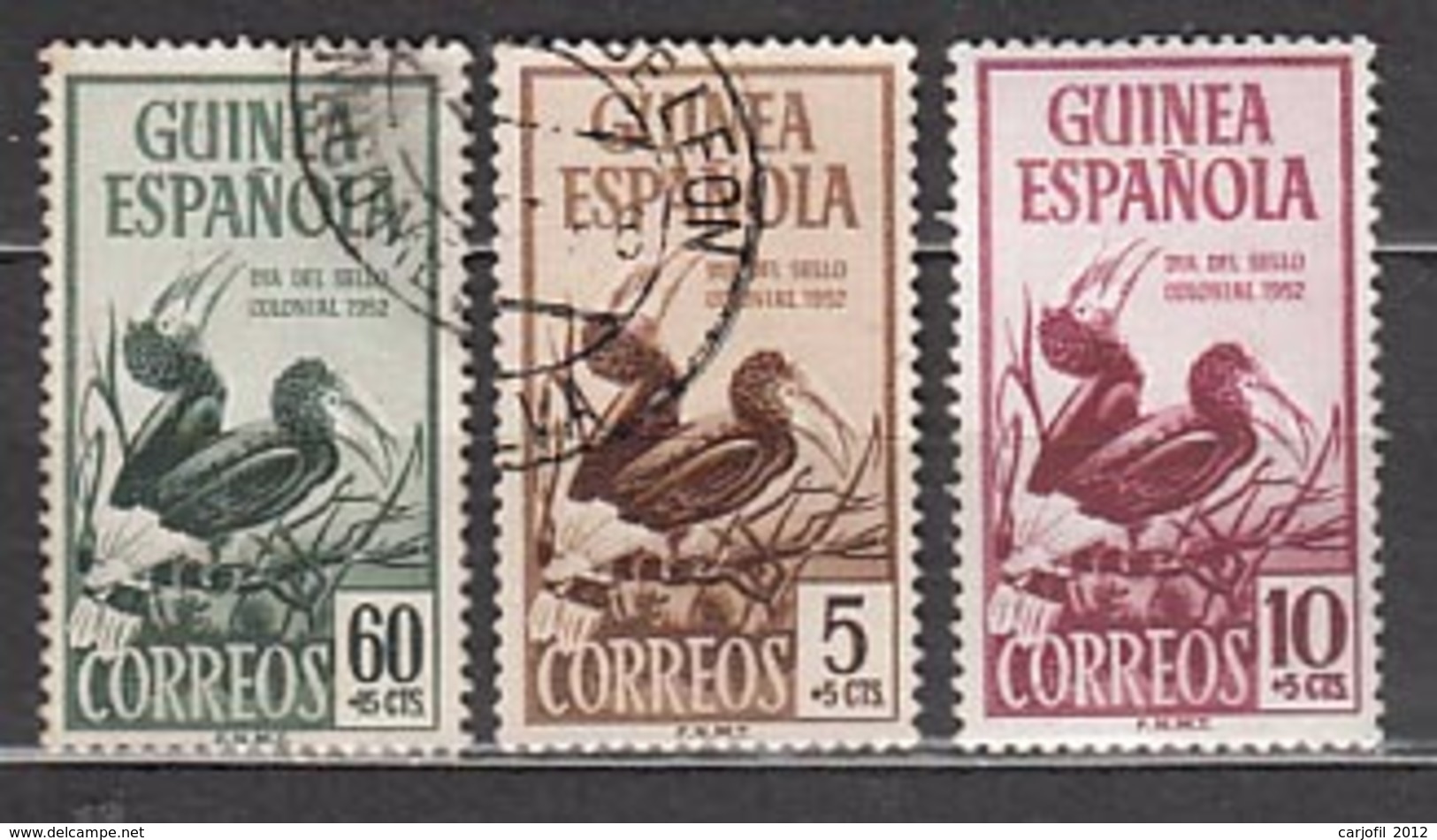 Guinea Correo 1952 Edifil 318/20 O - Spaans-Guinea