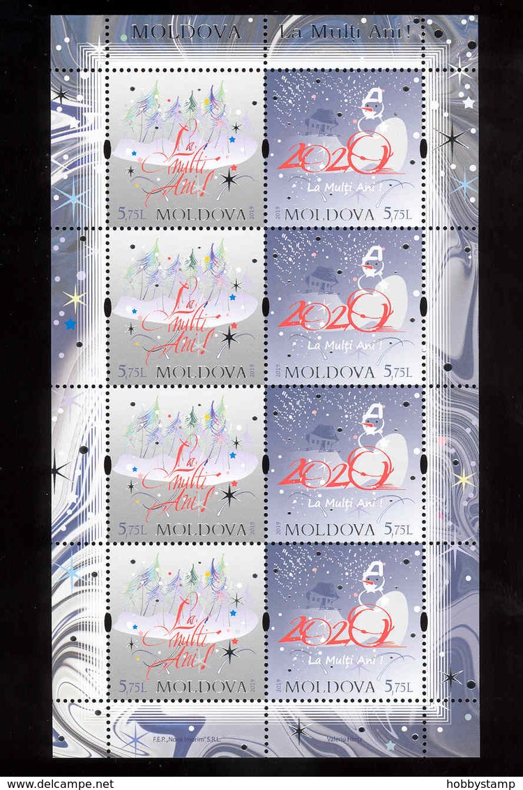 Moldova 2019 Happy New Year!  Sheetlet** MNH - Moldova