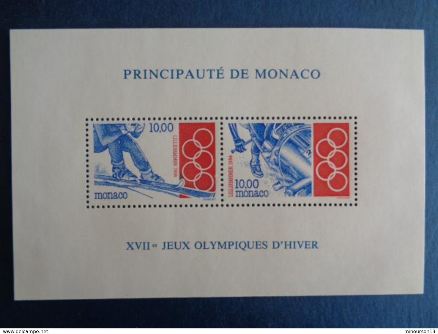 MONACO 1994 BLOC Y&T N° 63 ** - XVIIe JEUX OLYMPIQUES D'HIVER - Nuovi