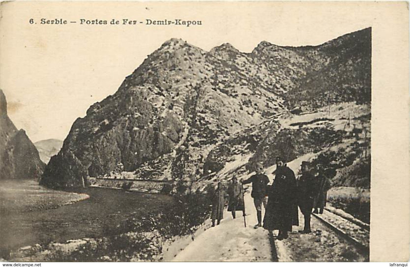 Pays Div-ref W273- Guerre 1914-18- Serbie - Portes De Fer -demir Kapou - Plan Rails Ligne De Chemin De Fer - - Servië