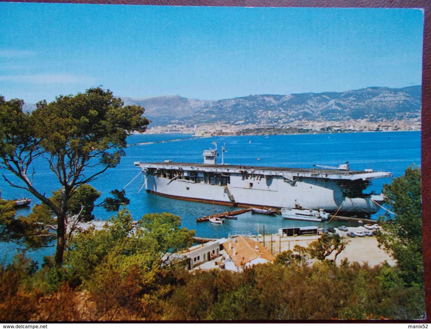 83 - SAINT-MANDRIER - Porte-Avions Le "Dixmude" Et Vue Sur La Rade De TOULON. (Rare) - Saint-Mandrier-sur-Mer