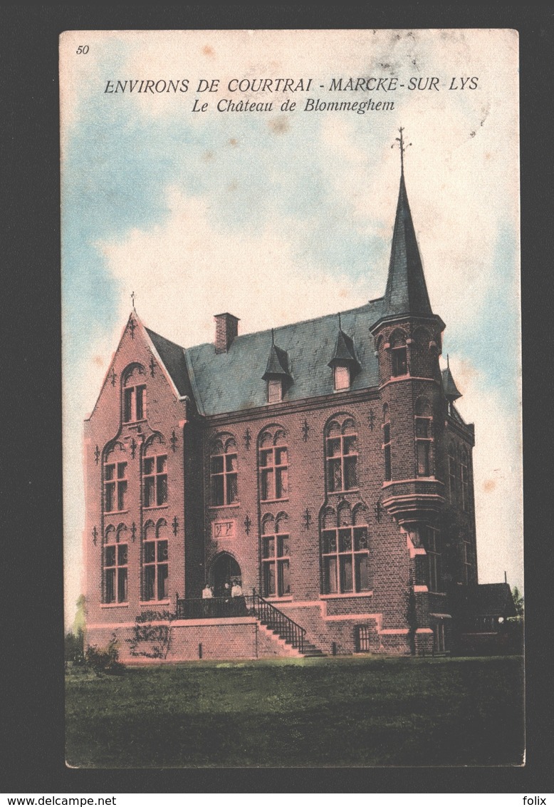 Marke / Marcke-sur-Lys / Environs De Courtrai - Le Château De Blommeghem - 1910 - Kortrijk