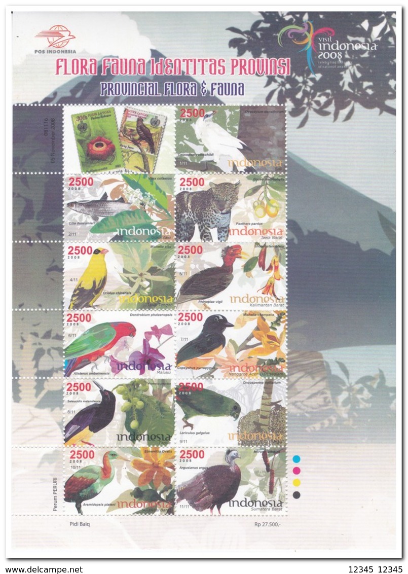 Indonesië 2008, Postfris MNH, Birds, Fish, Animals - Indonesia