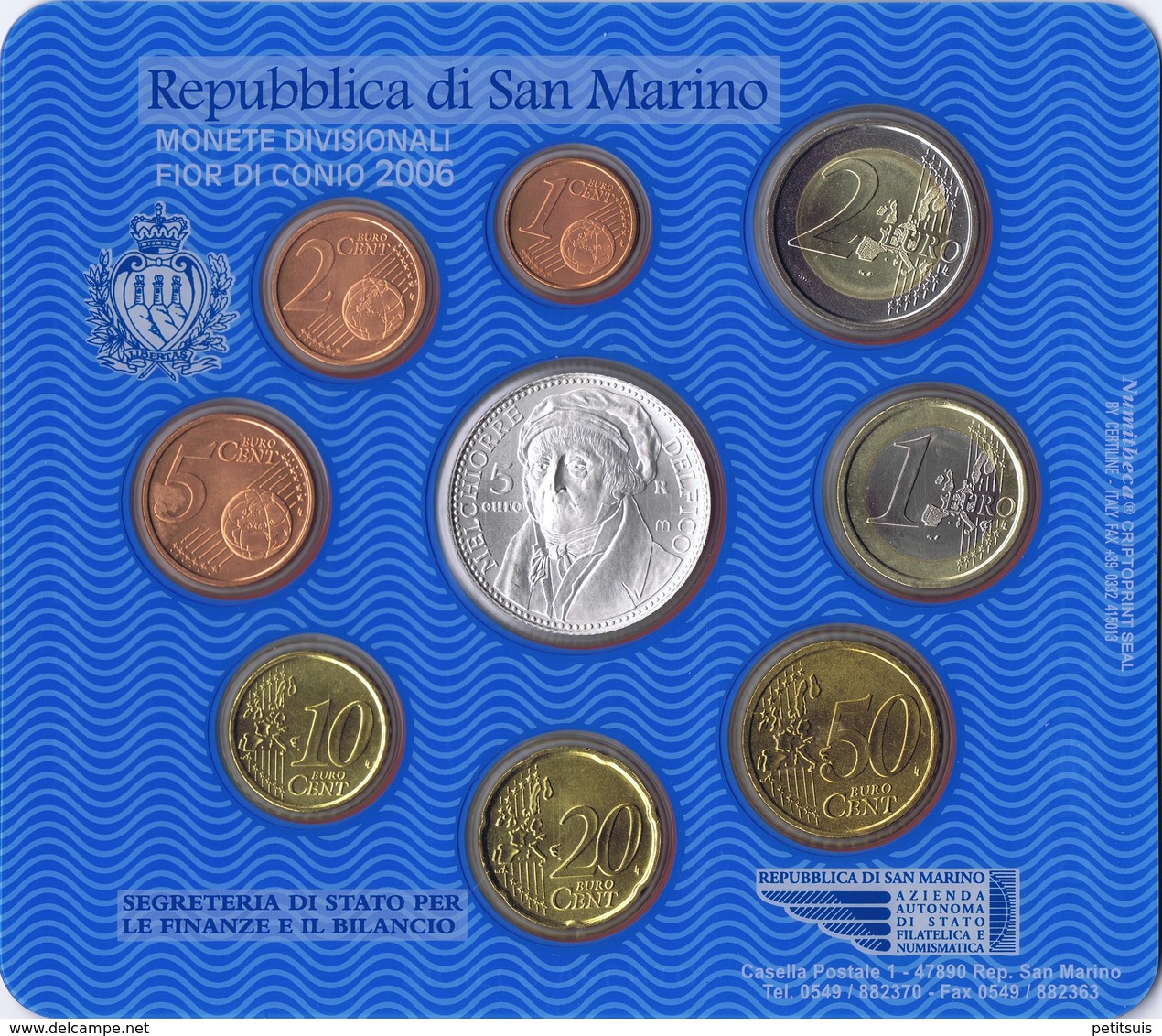 San Marino Euro Coins Set 2006 - San Marino