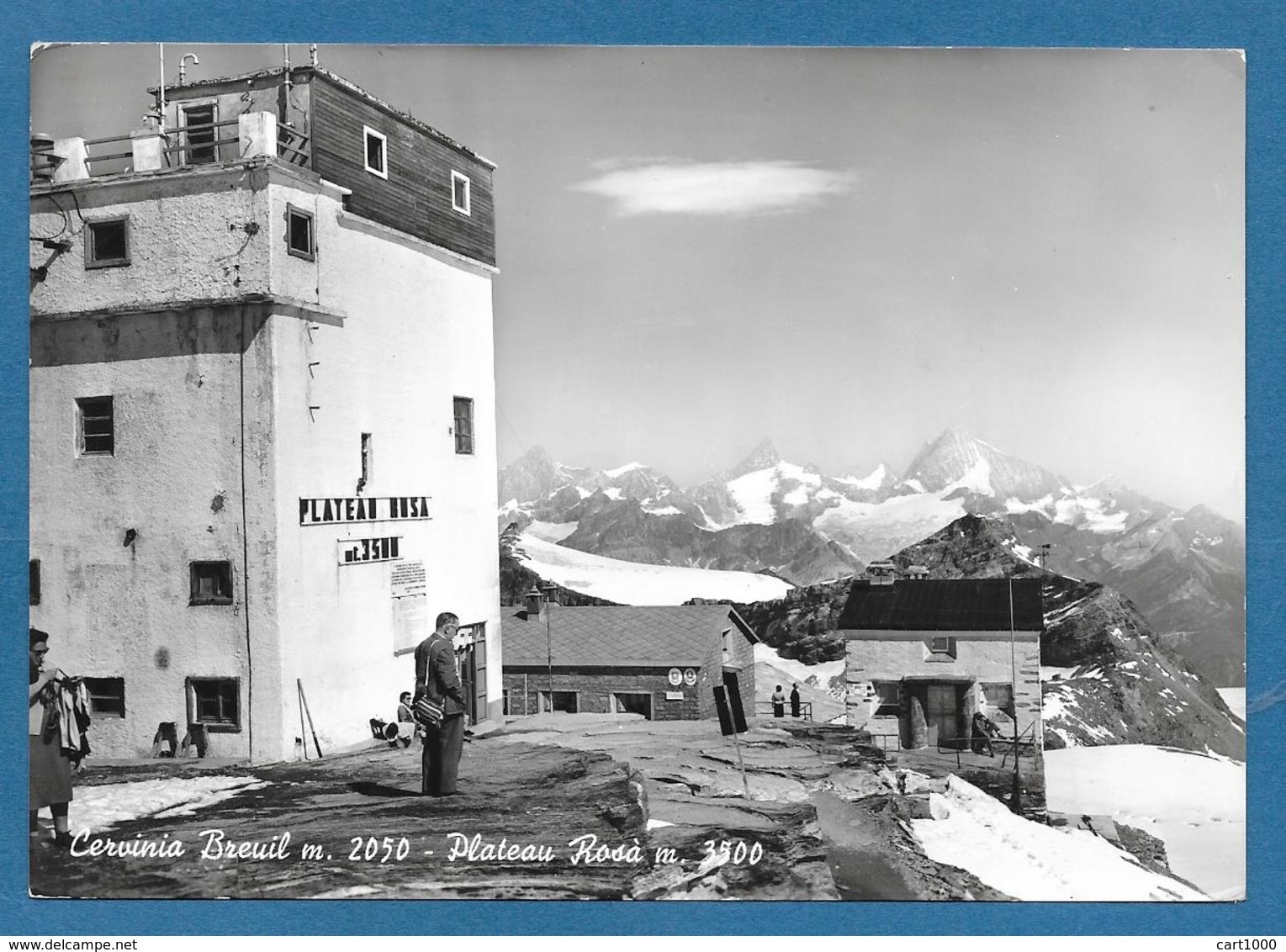 CERVINIA BREUIL PLATEAU ROSA TARGHETTA CENTENARIO PRIMA ASCENSIONE ITALIANA AL CERVINO VG. 1965 - Other & Unclassified