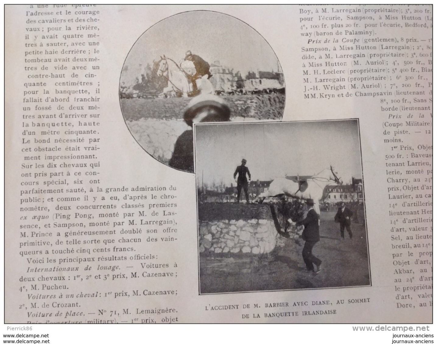 1905 TOURNOI LAWN-TENNIS À NICE -  GRAND PALAIS CONCOURS HIPPIQUE DE PARIS - CONCOURS HIPPIQUE DE PAU - ROSCOFF