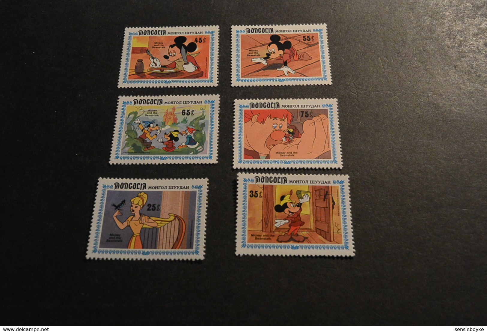 K24313 -stamps MNh Mongolia -  Mickey And The Beanstalk - Disney