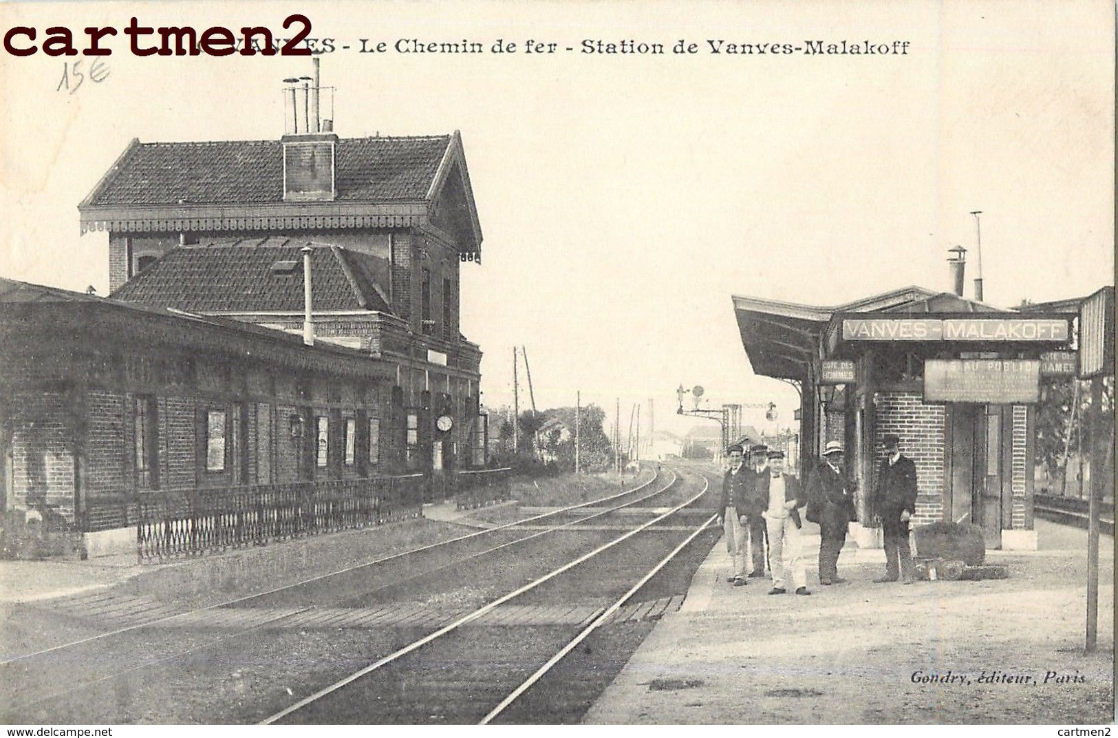 VANVES LE CHEMIN DE FER STATIOIN DE VANVES-MALAKOFF 92 - Vanves