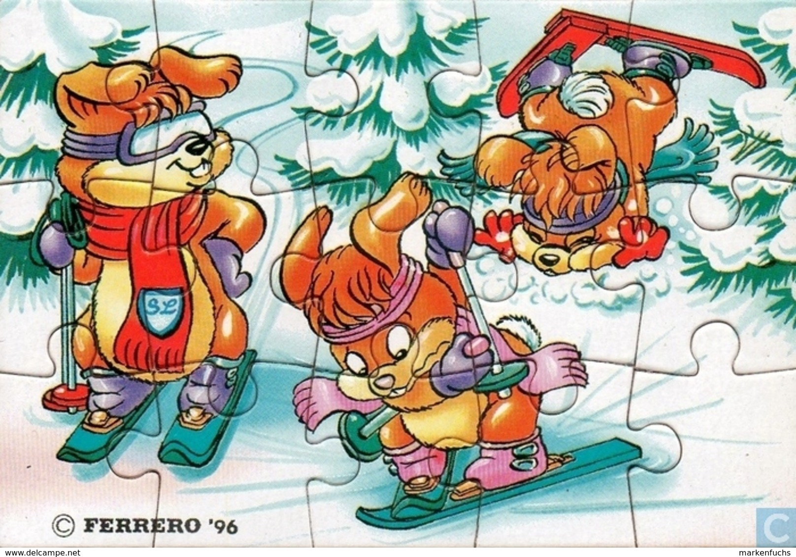 Skihasen 1996 / Puzzle Unten Links - Maxi (Kinder-)