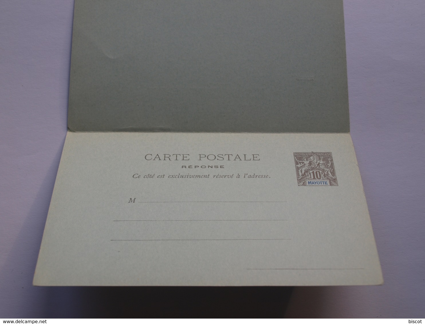 Entier Postal Mayotte Avec Carte Réponse - Postal Stationeries & PAP