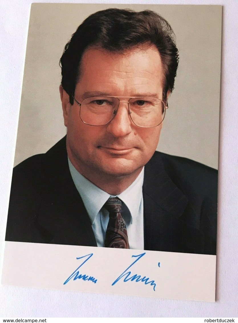 Klaus Kinkel Politician Photo Autograph Hand Signed Authentic 10x15 Cm - Dédicacées