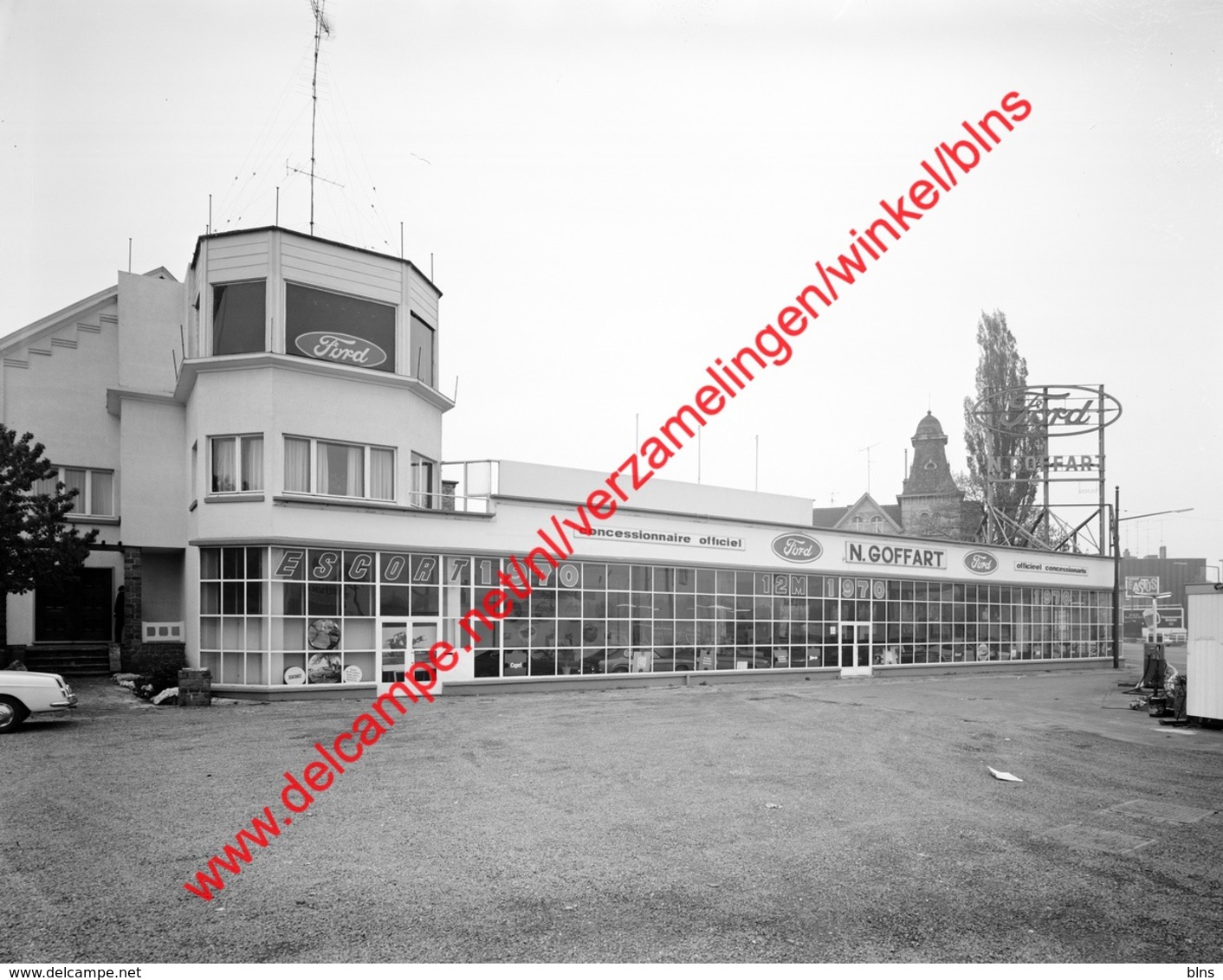 Ford Garage N. Goffart In Mei 1970 - Photo 15x23cm - Automobiles