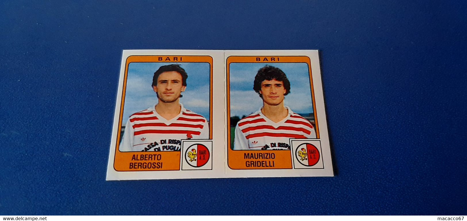 Figurina Calciatori Panini 1984/85 - 322 Bergossi/Gridelli Bari - Edición Italiana