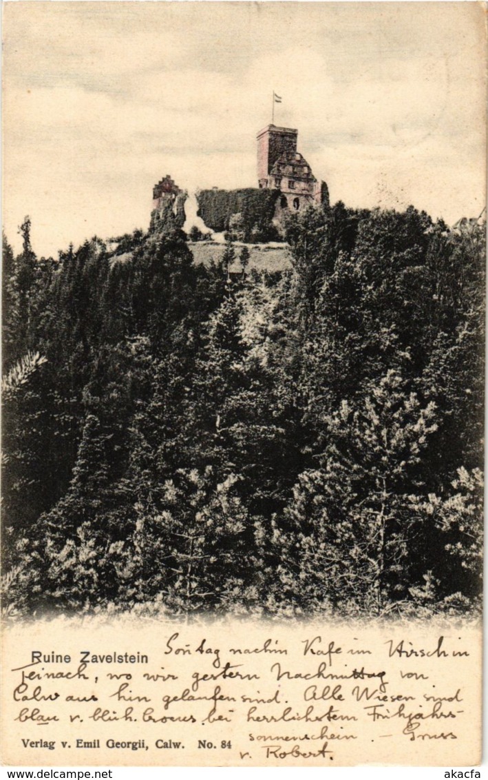 CPA AK Bad Teinach Ruine Zavelstein GERMANY (937007) - Bad Teinach