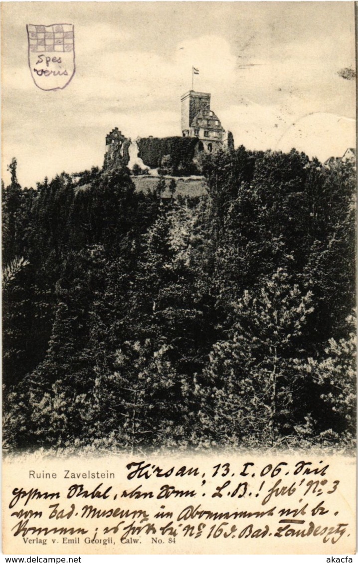 CPA AK Bad Teinach Ruine Zavelstein GERMANY (937008) - Bad Teinach