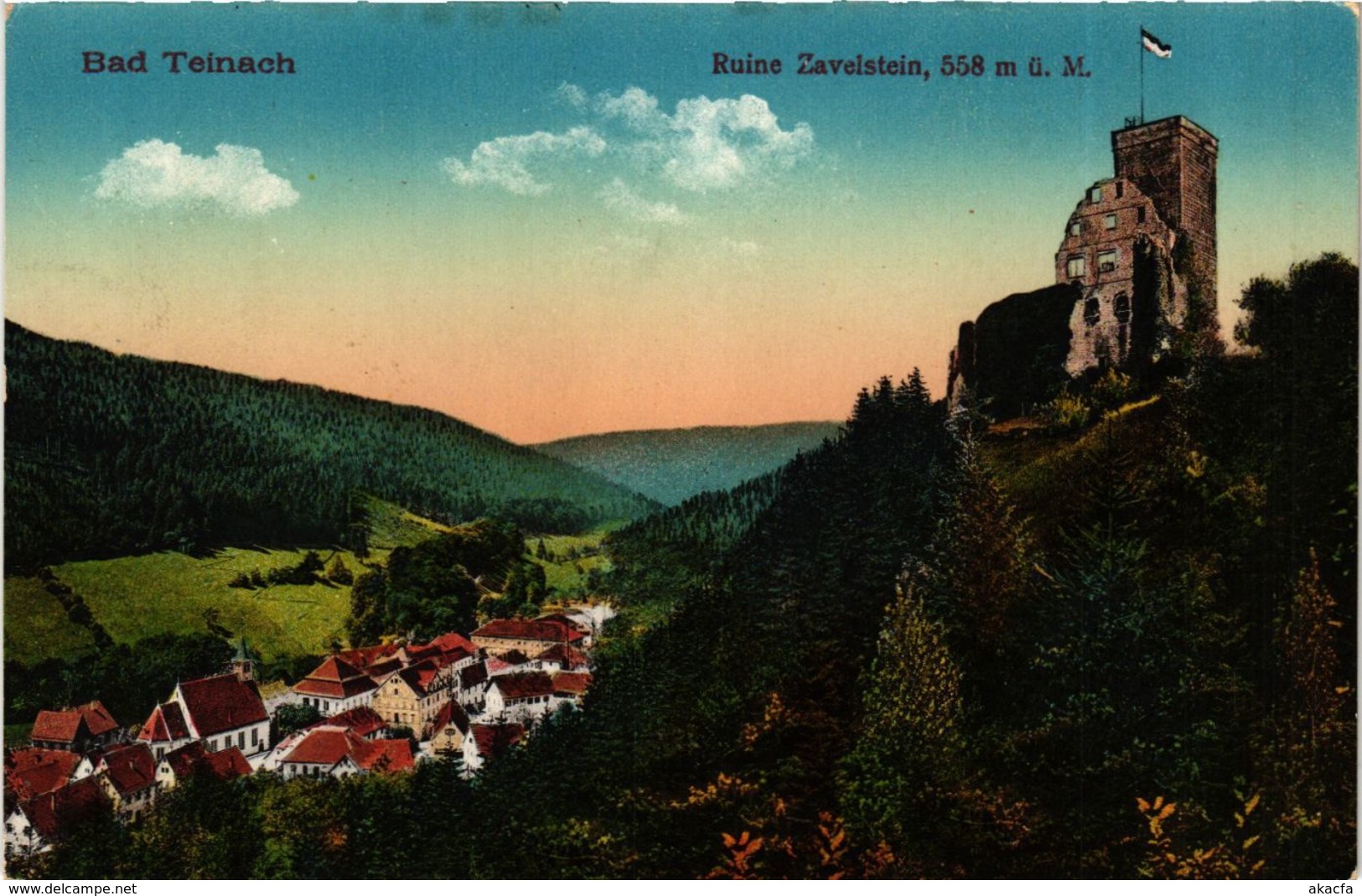 CPA AK Bad Teinach Ruine Zavelstein GERMANY (937043) - Bad Teinach