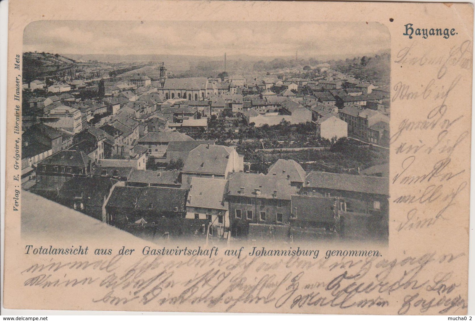 57 - HAYANGE - VUE DU RESTAURANT AUF JOHANNISBURG - E. GREGOIRE - Hayange