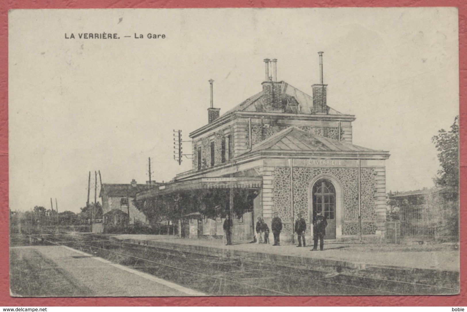 La Verrière Yvelines : La Gare - Cachet Ferroviaire Dit Marguerite De Chartres à Paris  / Thème Train Gare - La Verriere