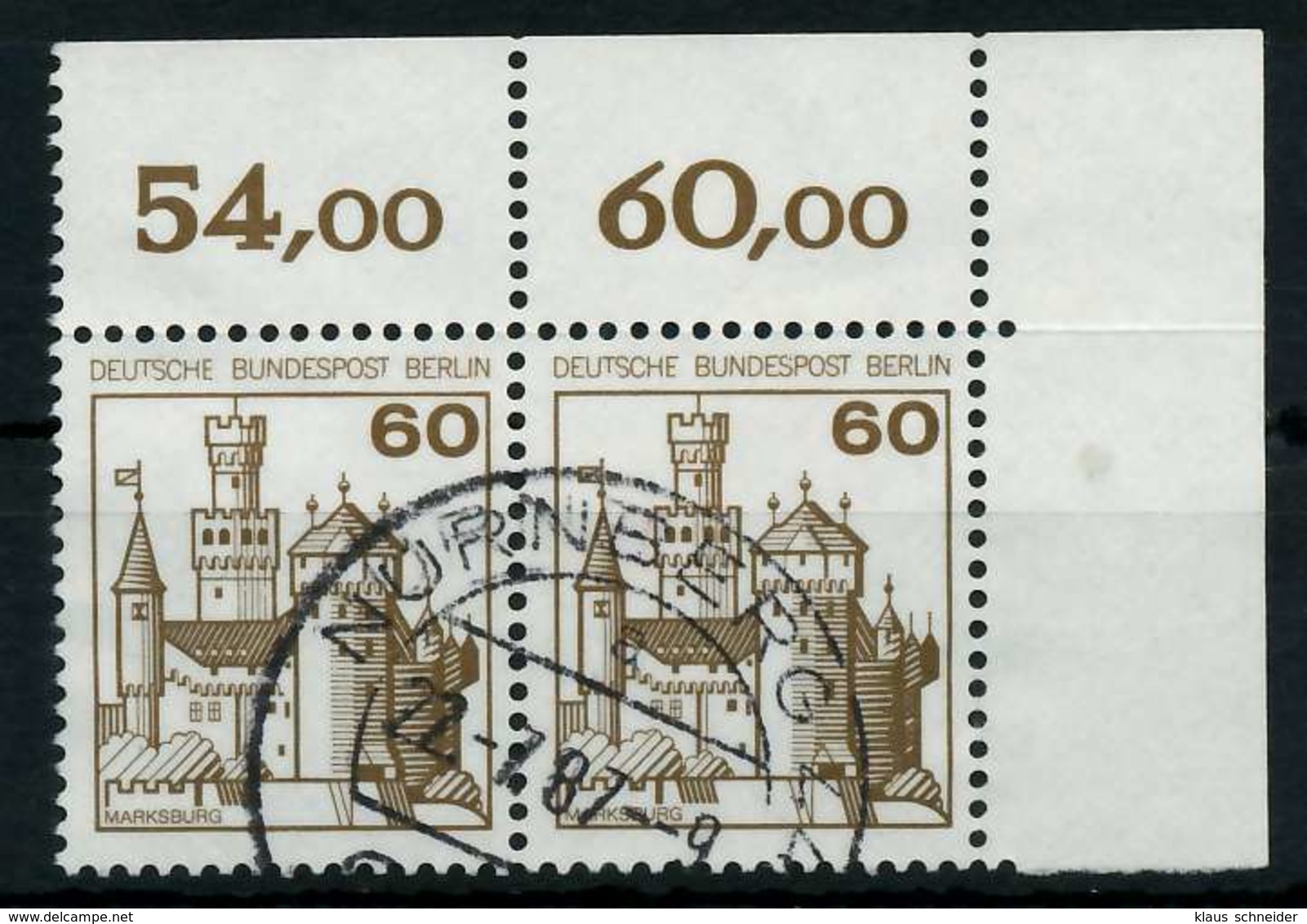 BERLIN DS BURGEN U. SCHLÖSSER Nr 537 Gestempelt WAAGR PA X782FEE - Used Stamps