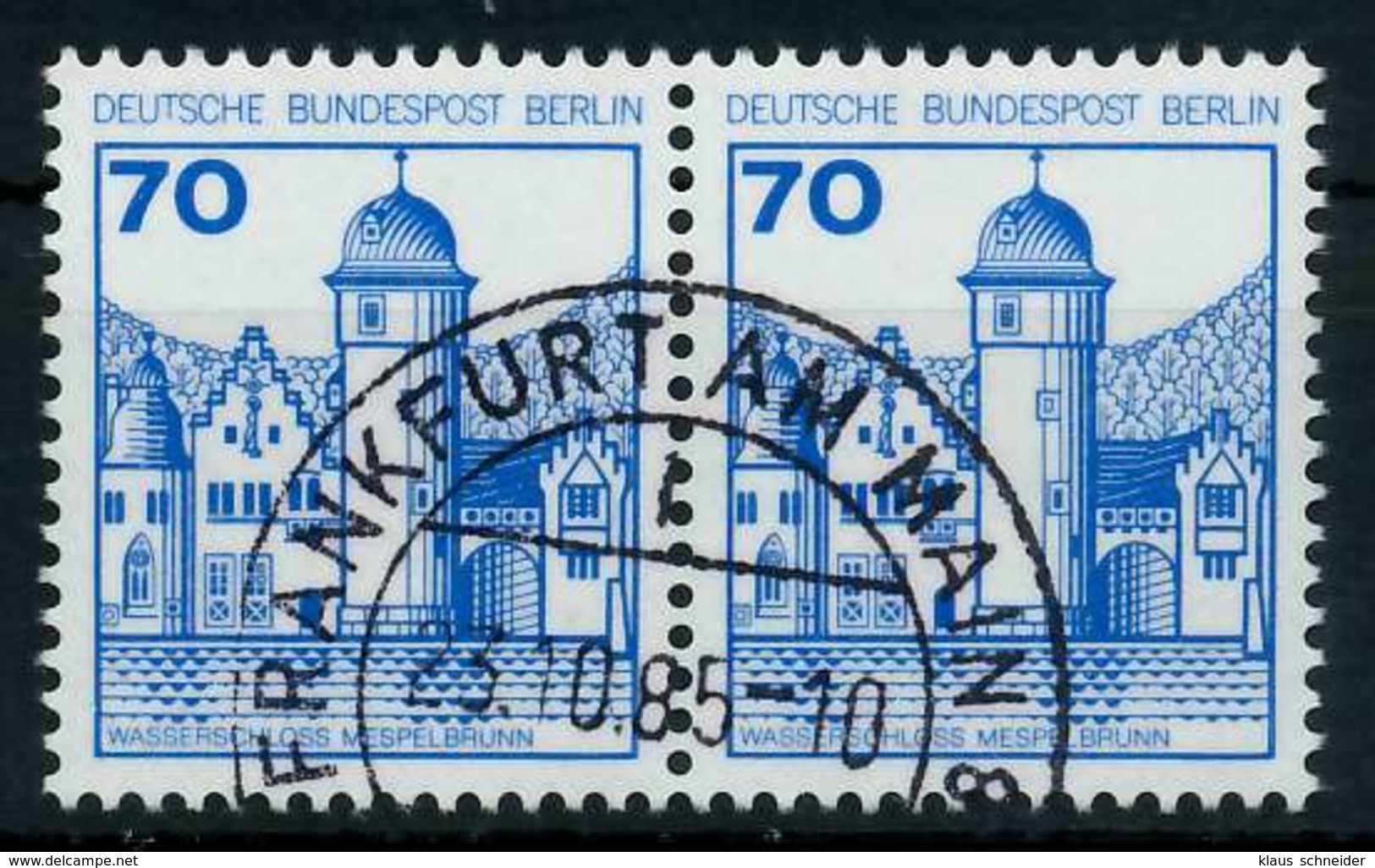 BERLIN DS BURGEN U. SCHLÖSSER Nr 538 Gestempelt WAAGR PA X782FD6 - Used Stamps