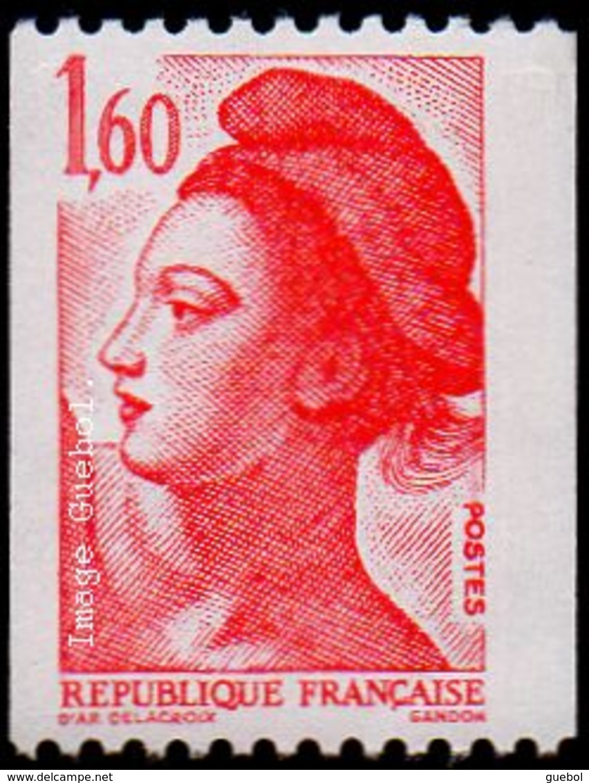 France N° 2192 ** Liberté De Gandon - Le 1.60 Fr De Roulette Rouge - Neufs