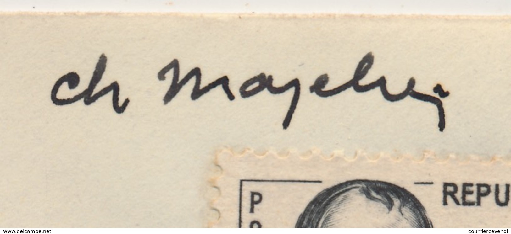 Enveloppe Scotem - 0,30 + 0,10 Général DROUOT Obl. Cachet Illustré Congrès NANCY 1961 Signature MAZELIN - Lettres & Documents