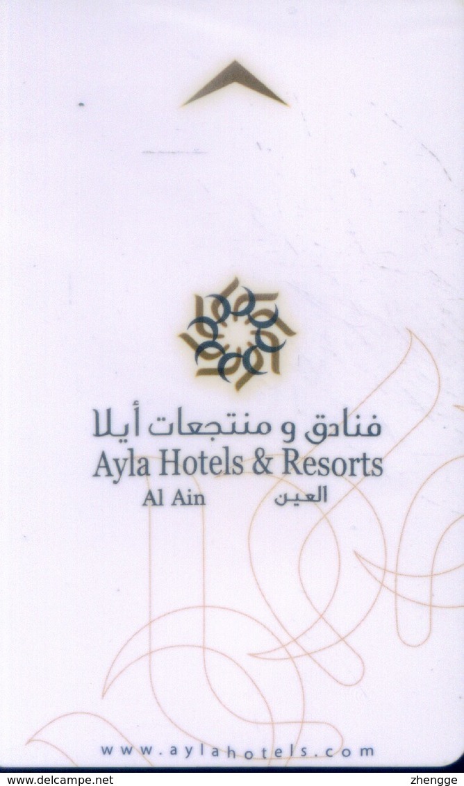 U.A.E Hotel Key, Ayla Hotels & Resorts Al Ain (1pcs) - Hotelkarten